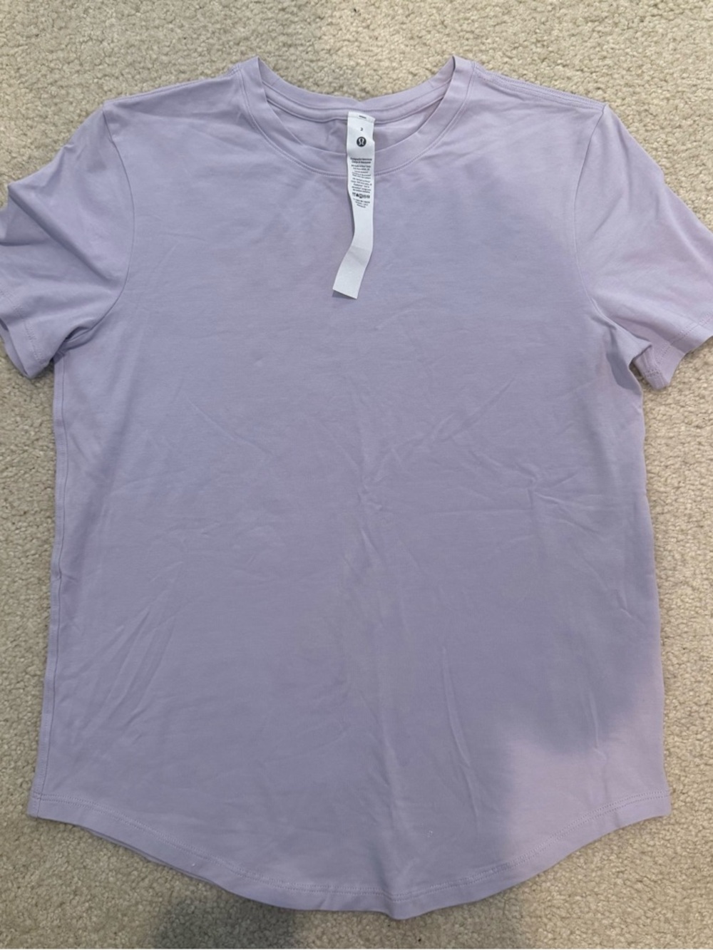 lululemon athletica women’s Short-Sleeve Crew T-Shirt - Light Lavender